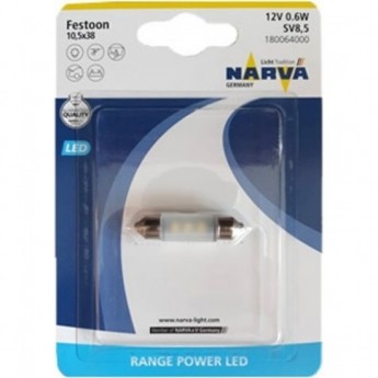 Лампа NARVA FESTOON LAMPS LED 12V 43mm 0.6W SV8.5 B1