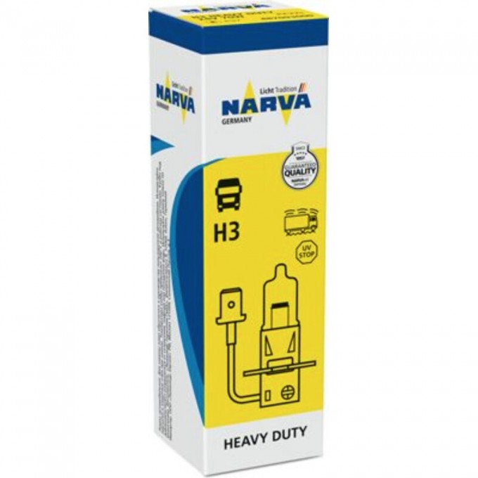 Лампа NARVA HEAVY DUTY 24V H3 70W PK22s 78961426