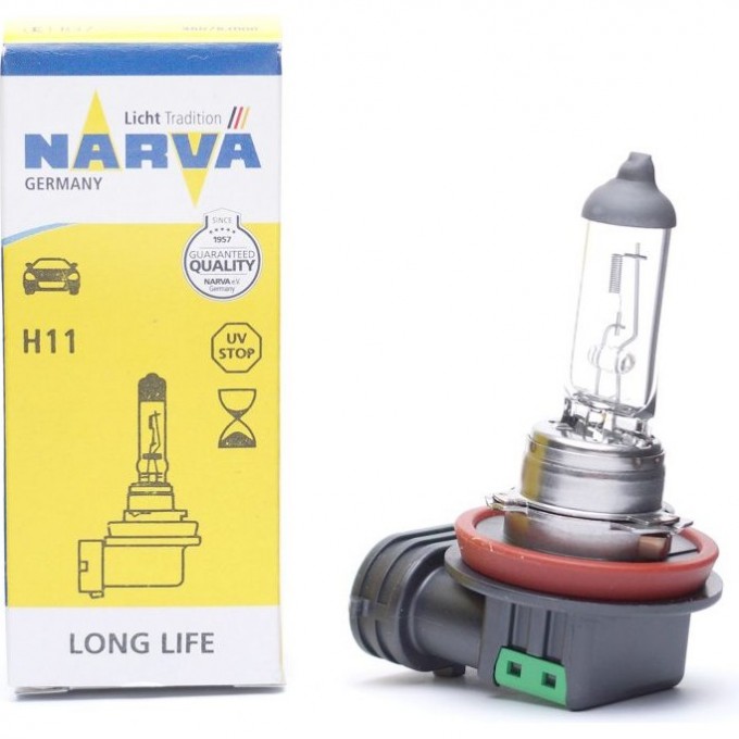 Лампа NARVA LONG LIFE H11 12V 55W LL C1 84206427