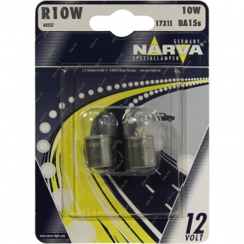 Лампа NARVA R10W 12V 10W BA15s 2 шт.