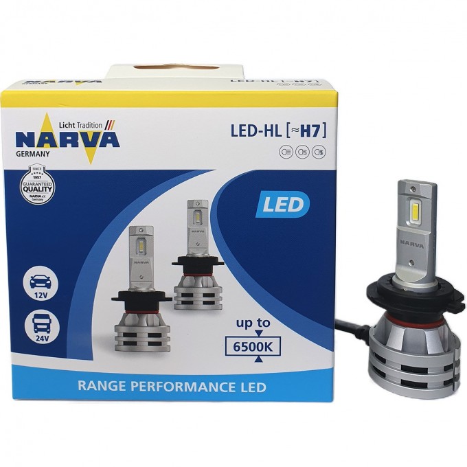 Лампа NARVA RANGE PERFORMANCE LED HIR2 6500K 2 шт. 84207008