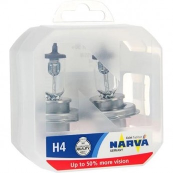 Лампа NARVA RANGE POWER 150 12V H4 60/55W P43t 2 шт.