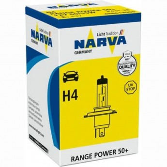 Лампа NARVA RANGE POWER 50+ LIFE H4 12V 60/55W