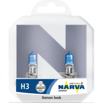 Лампа NARVA RANGE POWER WHITE 12V H3 55W PK22s 4500K бокс 2шт.