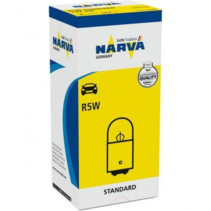 Лампа NARVA STANDARD 12V R5W 5W BA15d 78960156