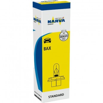 Лампа NARVA STANDARD 2W 12V BX8.4D светло-зеленый патрон 10 шт.